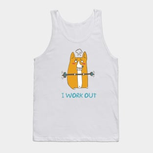 Corgi work out Tank Top